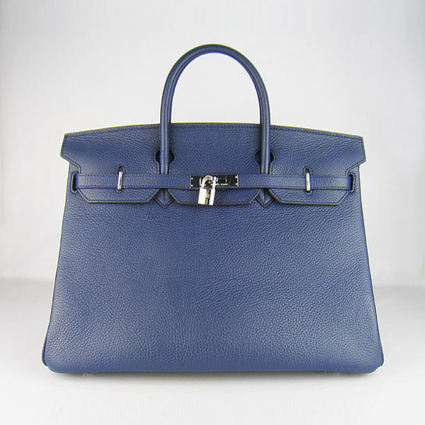 Replica Hermes Birkin 40CM Togo Bag Dark Blue 6099 Online